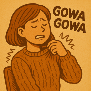 Gowa Gowa, meaning, Japanese sound words, onomatopoeia, Stiff, Rough Texture