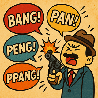 Gunshot, sound words, across languages