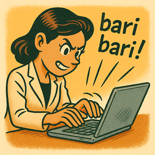 bari bari, Japanese sound words, onomatopoeia
