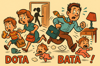 dota bata, Japanese sound words, onomatopoeia