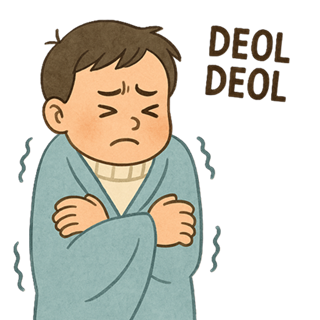 Korean Onomatopoeia, sound words, deol deol
