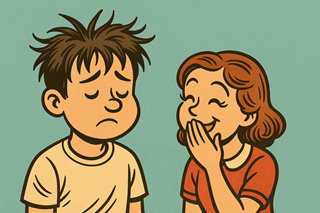 Kusu, くすっ,  Japanese sound words, onomatopoeia
