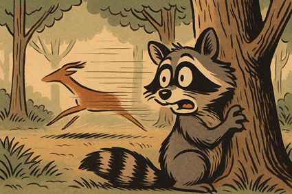 Raccoon sounds like onomatopoeia