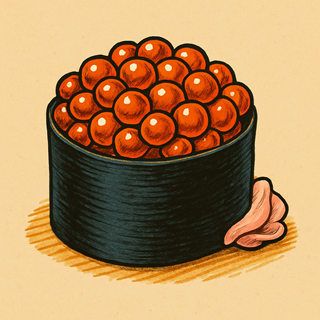 Illustration of Suchi, Ikura