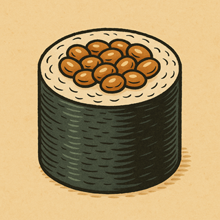 Illustration of Suchi, Natto-maki
