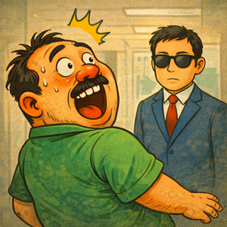 illustration of sound word, bikkuri, びっくり