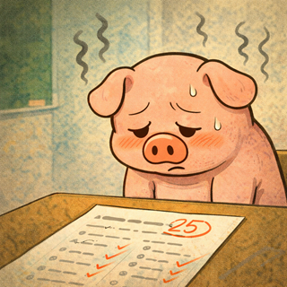 illustration of sound word, shonbori, しょんぼり