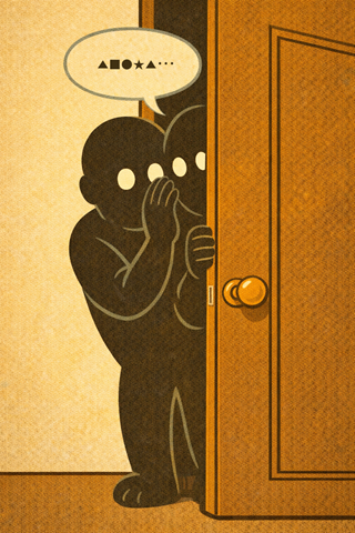 illustration of Whisper, Soft Murmur, and Hushed Voice