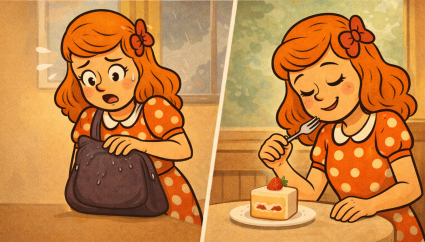 illustration of sound word, shito, shittori, しとっ, しっとり