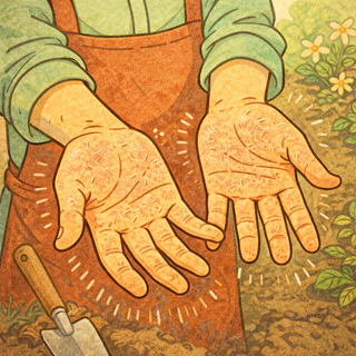 illustration of sound word, zara zara, ざらざら, Rough, Gritty Texture