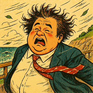 messy and unkempt hair illustration