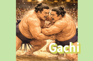 Sumo battle in the ring