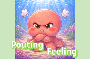 Pouting Feeling Illustration