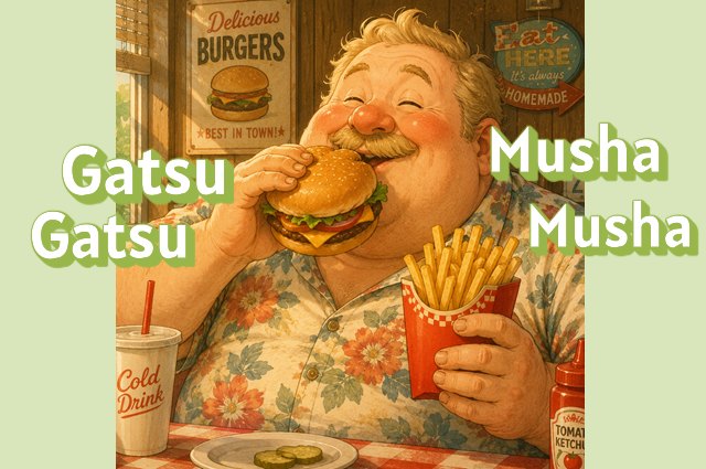 gatsu gatsu, musha musha